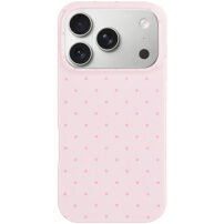 Etui ochronne w kropki do iPhone 17 Pro / 18 Pro - różowy