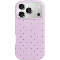 Etui w kropki do iPhone 17 Pro / 18 Pro - fioletowy