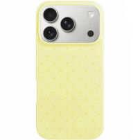 Etui ochronne w kropki do iPhone 17 Pro / 18 Pro - żółte