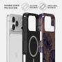 Burga Tough etui ze wzorem i MagSafe do iPhone 17 Pro / 18 Pro - Velvet Night