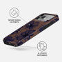 Burga Tough etui ze wzorem i MagSafe do iPhone 17 Pro / 18 Pro - Velvet Night