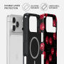 Etui Burga Tough ze wzorem i MagSafe do iPhone 17 Pro Max / 18 Pro Max - Cherrybomb
