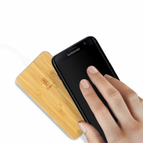 Baseus luksusowa bezprzewodowa drewniana ładowarka Qi / podstawka do ładowania dla Apple iPhone