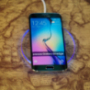 Bezprzewodowa ładowarka / podkładka ładująca Qi z LED podświetleniem dla Apple iPhone - biała