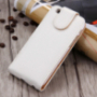 Otwierany elegancki flip futerał dla Apple iPhone 6S Plus / 6 Plus – biało-brązowy