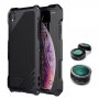 Viking wyjątkowo trwały pokrowiec z 3 wymiennymi obiektywami do iPhone X / XS - czarny