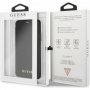 Guess Iridescent Book pokrowiec flip skórzany do iPhone XR - czarny
